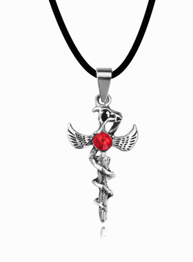 热卖欧美外贸货源 吸血鬼日记圣心十字架项链厂家直销 速卖通热卖