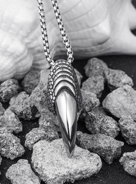 2024欧美酒吧夜店潮人嘻哈街头蹦迪个性手指枪项链男女款钛钢饰品