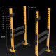 Household split squat rack, adjustable bench press rack, semi-frame weight bench, multi-functional strength training fitness equipment