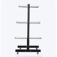 Barbell plate storage rack, gym barbell plate rack, barbell bar rack, mobile fitness plate storage rack