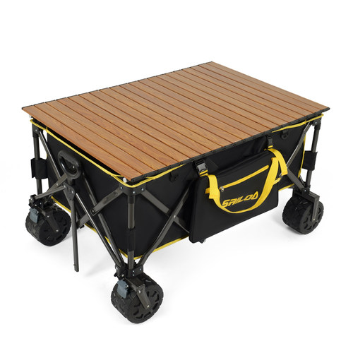 铝合金营地车露营车电动超大野营拖车户外折叠露营野餐车摆摊推车 - 图3