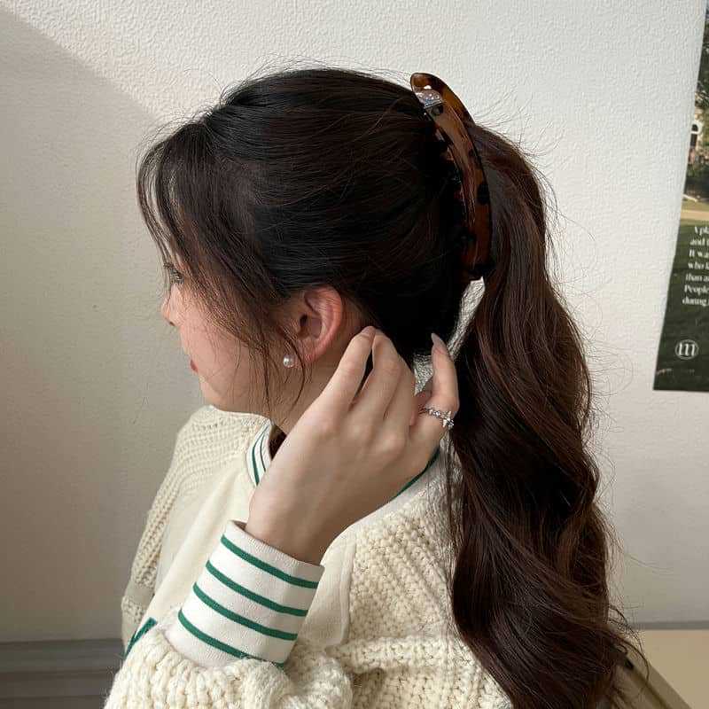 【下单立减50】网红气质高马尾香蕉夹显发量蓬松神器马尾夹_HL - 图0