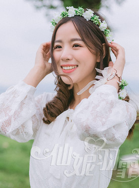 森系公主花环头饰成人儿童仙女