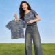 American Retro Tie Dye Sleeve Short Sleeve Women's Loose Letter ຖັກແສ່ວ