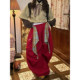 C2 homemade/waist butt curtain stacked casual pants for men and women, autumn loose and lazy jazz trousers wide-leg