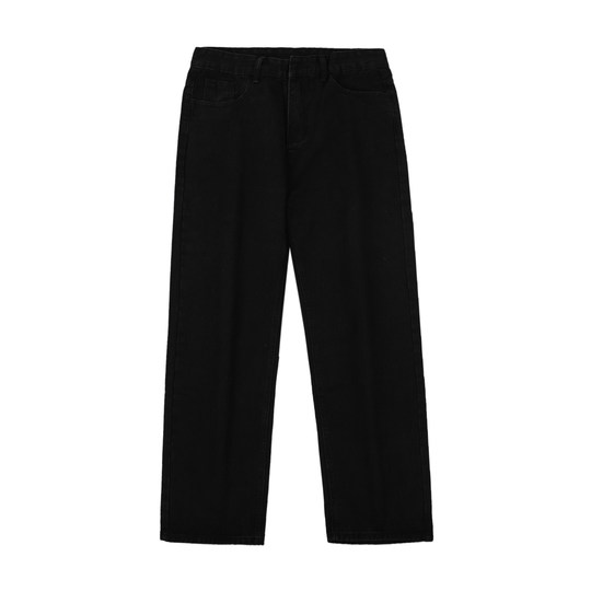 Hong Kong literary men's retro distressed washed jeans for men