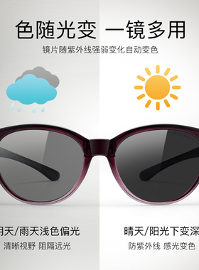 近视套镜偏光猫眼防紫外线墨镜女