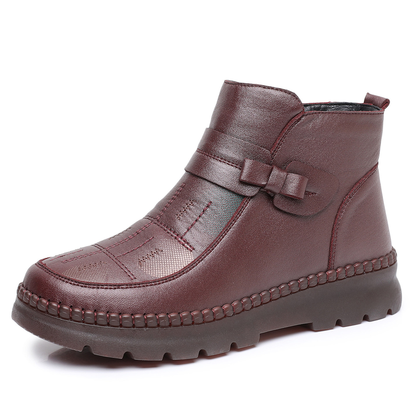 冬季老北京布鞋女棉鞋加绒保暖妈妈鞋防滑侧拉链短靴老人鞋奶奶鞋,淘宝优惠券,粉丝福利购,淘宝优惠卷