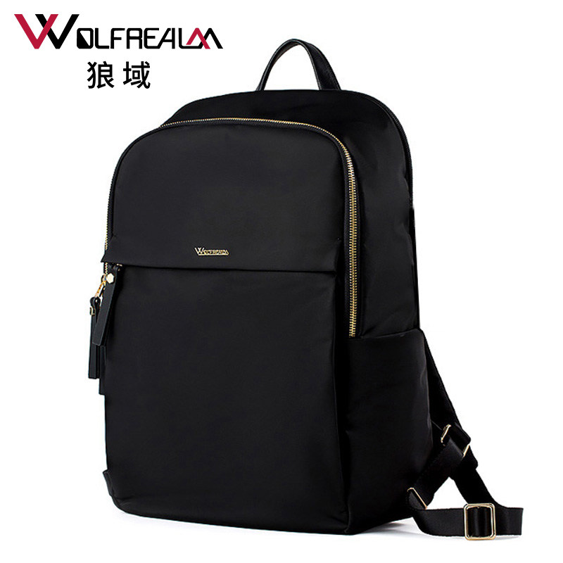 女2020新款商务出差牛津布电脑包 狼域双肩背包