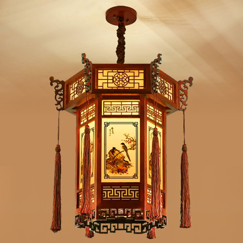 中式实木宫灯灯笼吊灯寺庙祠堂中国风仿古风建筑凉亭庭院门头户外,淘宝优惠券,粉丝福利购,淘宝优惠卷