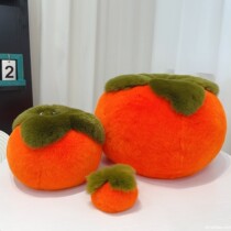 Super Size Persimmon Hanging Decoration Real Otto Rabbit Hair Pendant Pendulum Good Occurrence Plush Doll Holding Pillow Creative Gift