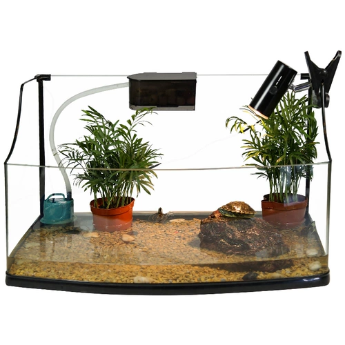 Танк из стеклянной черепахи Бразильский танк черепах Супер Большая Экологическая Коробка Черепаха Большая вилла -танк черепах, похожая на черепах