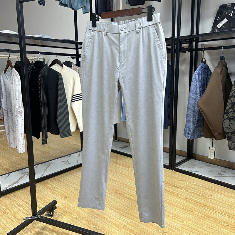 含莫代尔纤维清爽浅色系休闲裤春夏季薄款男士简约时尚修身九分裤,淘宝优惠券,粉丝福利购,淘宝优惠卷