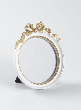 欧式风复古甜美展示架蝴蝶结镜子