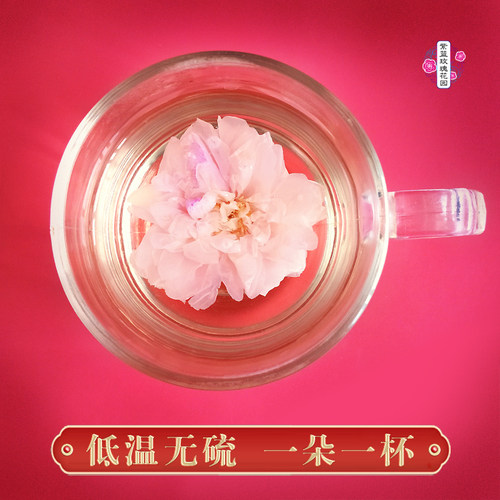 花冠王大朵平阴玫瑰半开新鲜无硫重瓣玫瑰花茶紫蓝花园泡水喝干花 - 图0