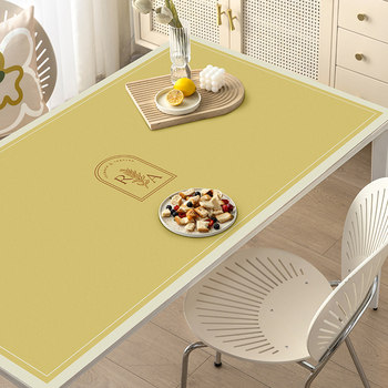 Mailang minimalist leather table mat tablecloth waterproof and oil-proof no-wash table mat ໂຕະກາເຟ mat ຕູ້ໂທລະພາບ high-end