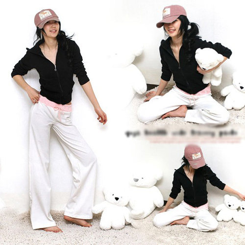 包邮春夏莱卡棉女瑜伽裤广场舞蹈跳操健身定做订制表演练功长服饰 - 图1