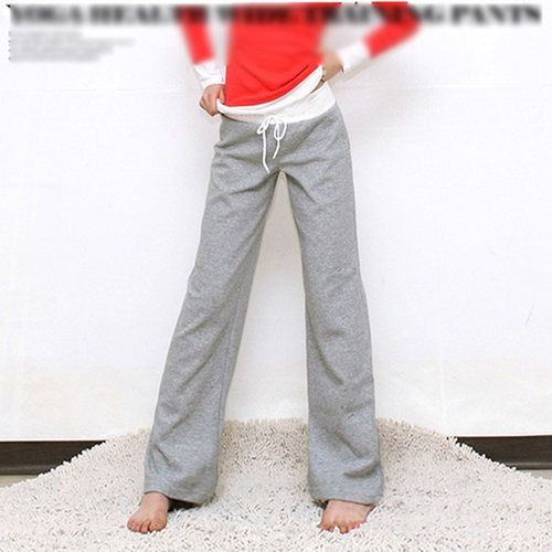 包邮春夏莱卡棉女瑜伽裤广场舞蹈跳操健身定做订制表演练功长服饰 - 图0