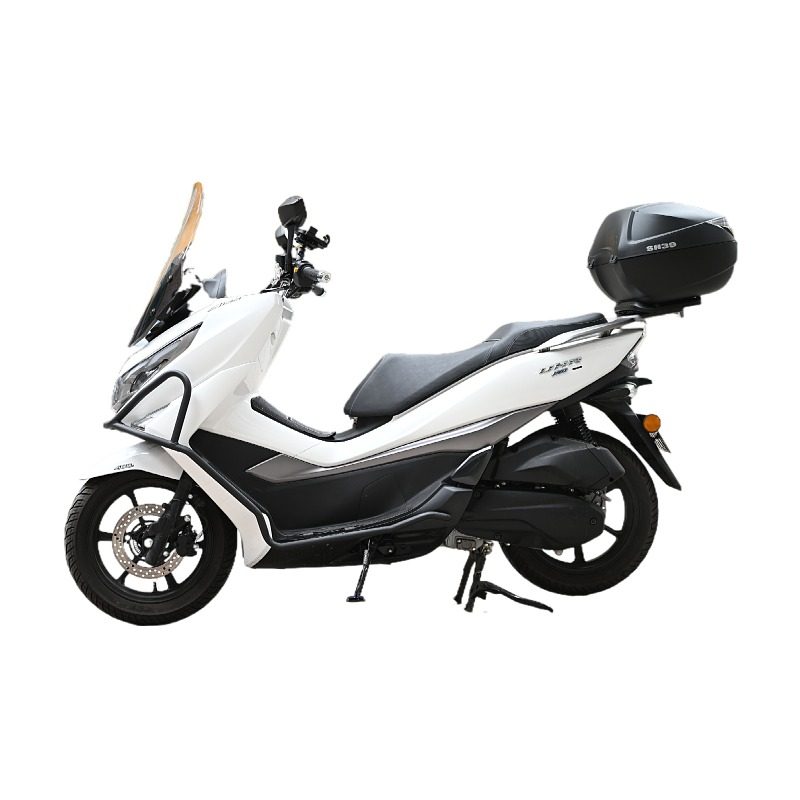 适用豪爵UHR150防摔防撞护杠保险杠排气保护罩加长后挡泥靠背配件 - 图3