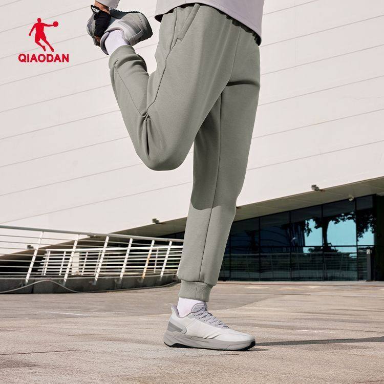 乔丹运动裤加绒裤男2025秋冬针织绒里长裤束脚加绒休闲裤运动裤男,淘宝优惠券,粉丝福利购,淘宝优惠卷