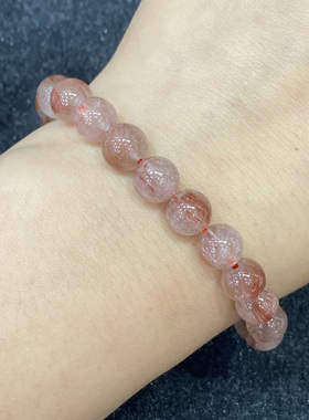 天然红铜发晶手串时尚小清新