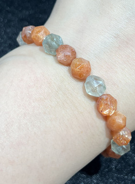 天然阿鲁沙刻面手串时尚小清新