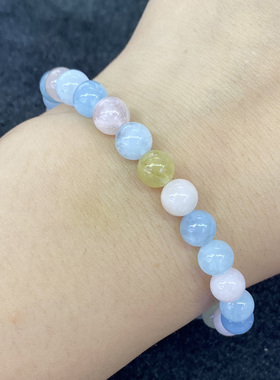 天然摩根石手串时尚小清新百搭