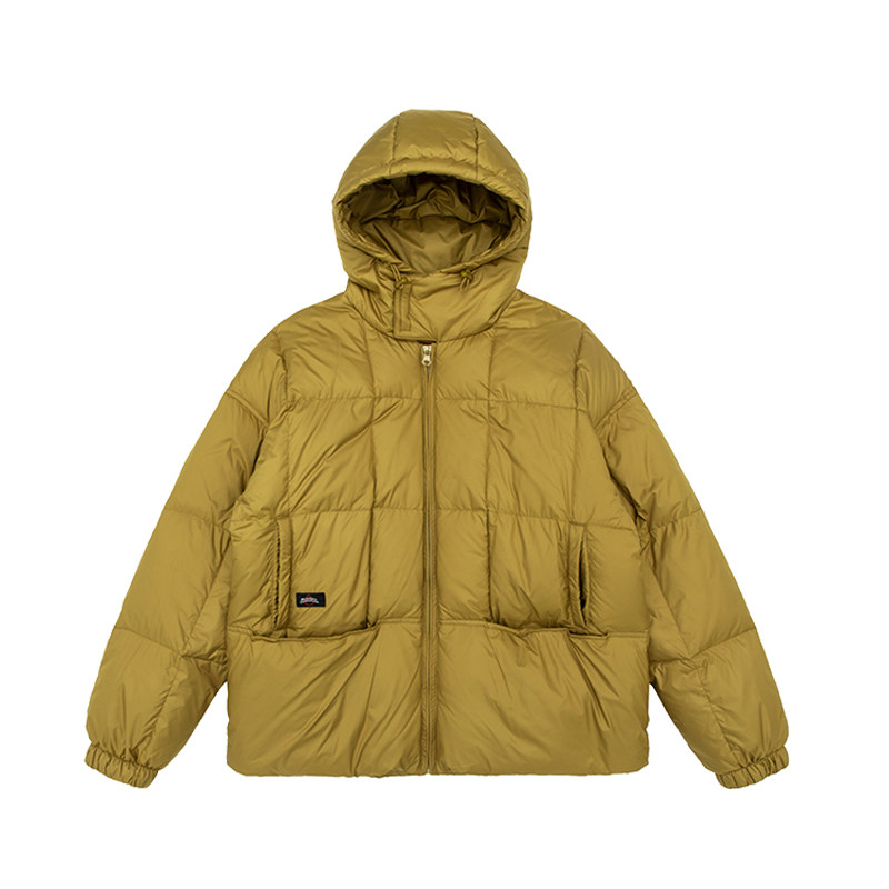 【349元任选三件】90%白鸭绒连帽面包服男士羽绒服情侣装外套