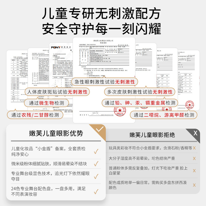 德国嫩芙儿童24色眼影盘舞台妆闪粉亮片腮红一体表演比赛安全彩妆,淘宝优惠券,粉丝福利购,淘宝优惠卷