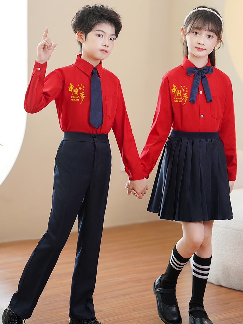六一儿童节儿童表演服装中小学生合唱服演讲礼服少年中国梦演出服
