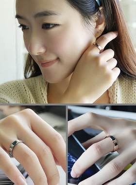 钨金男士戒指电镀18k韩版diy刻字