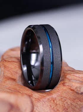 meerose男士钨金轻奢小众戒指