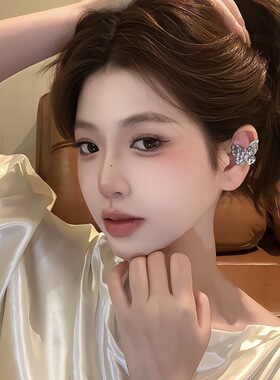 满钻蝴蝶耳骨夹女无耳洞耳饰耳夹