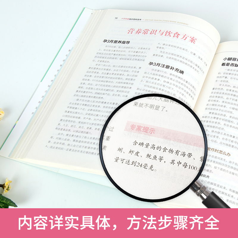 十月怀胎知识百科全书 孕妇书孕期书籍大全 怀孕期怀孕全套 准孕妈妈备孕书籍读本怀孕书籍胎教故事书40周怀孕呵护全程指导指南