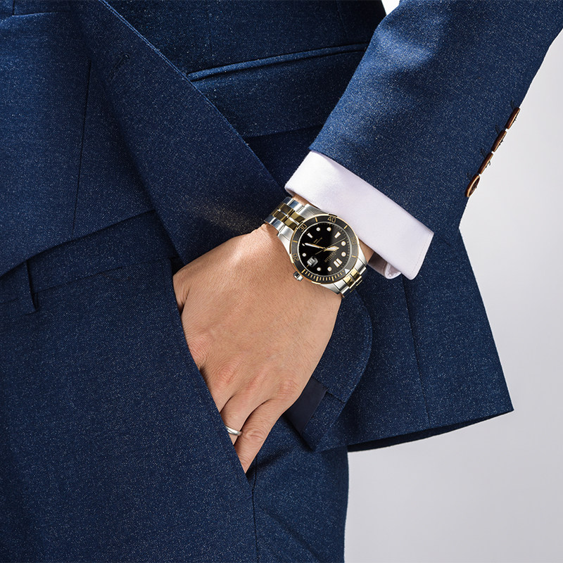 【直营】Michel Herbelin赫柏林男士机械表领航员1660/BTN14手表