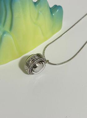 泰国本命年送礼招米白金色钻壳吸米星吊坠情侣姐妹生日礼物带卡片