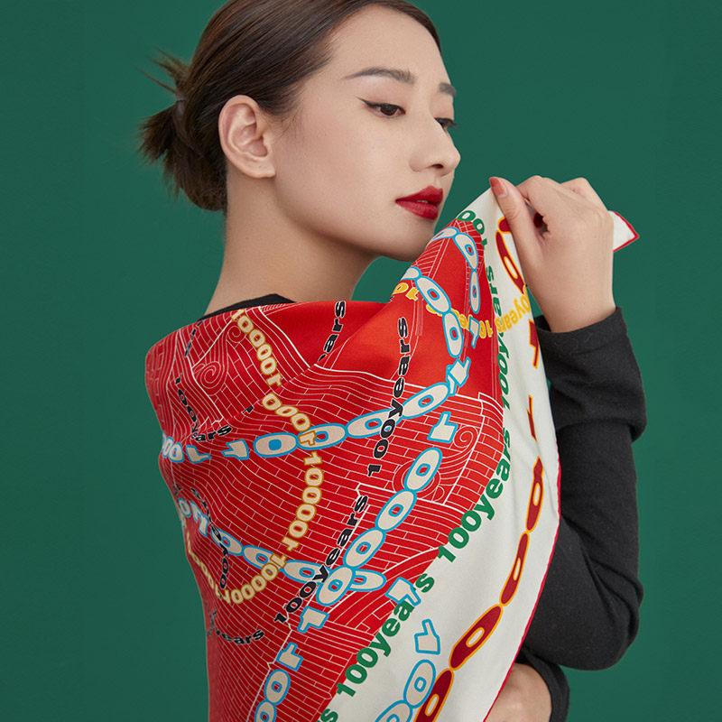 上海故事丝巾女真丝桑蚕丝印花方巾披肩女送长辈妈妈礼物礼盒装,淘宝优惠券,粉丝福利购,淘宝优惠卷