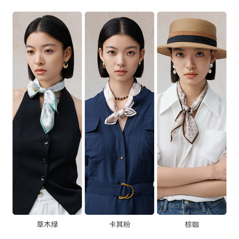 上海故事2025新款桑蚕丝印花真丝小方巾丝巾系脖送妈妈礼盒礼物,淘宝优惠券,粉丝福利购,淘宝优惠卷