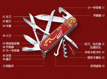 Victorinox Swiss Army Knife 2023 Year of the Rabbit Urban Hunter Limited Edition 91mm Multifunctional Knife Swiss Sergeant Knife