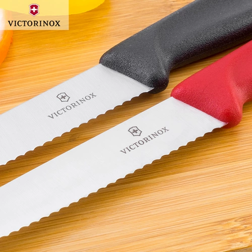Аутентичный швейцарский армейский нож Victorinox, кухонный нож, фруктовый нож 6.7731 6.7733 с зубчатым лезвием
