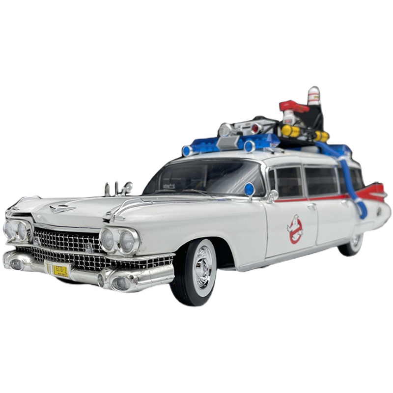 风火轮1:18捉鬼敢死队Ghostbusters ECTO-1幽灵车精细版汽车模型 - 图3