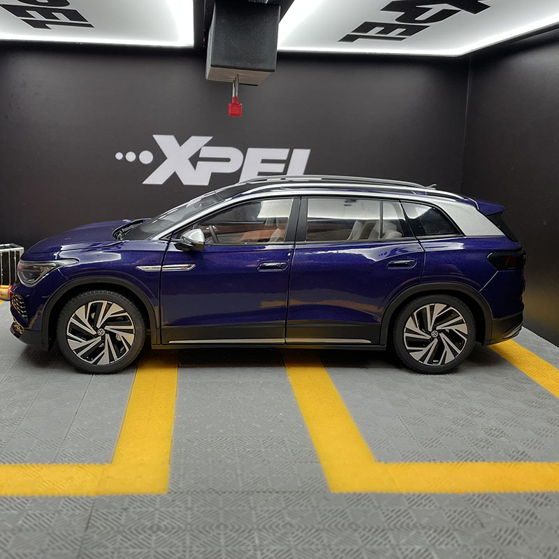 1：18原厂上汽大众 ID.6X车模 SUV ID6X灯光版合金仿真汽车模型-图0