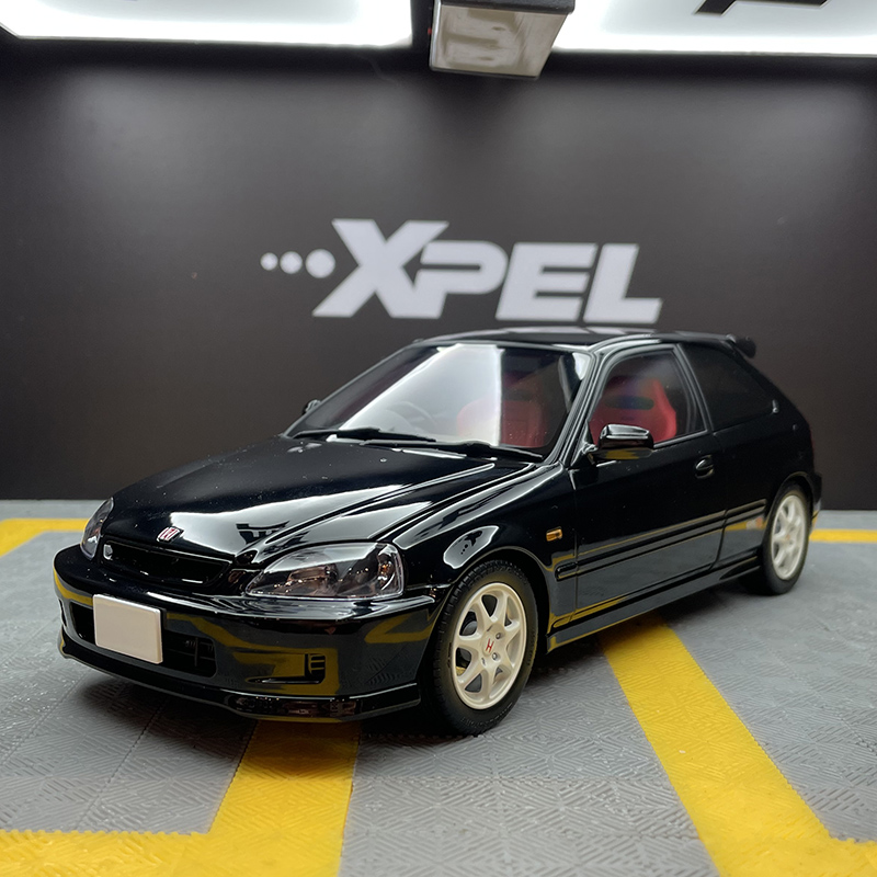 Motorhelix 1:18 MH Civic本田思域TypeR EK9仿真合金汽车模型-图0