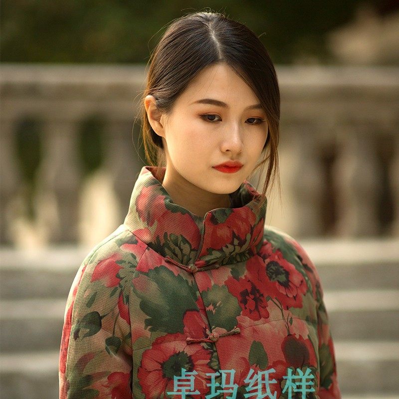 ZM798新款香云纱短款羽绒服纸样 冬季经典中式鹅绒上衣针织类定制,淘宝优惠券,粉丝福利购,淘宝优惠卷
