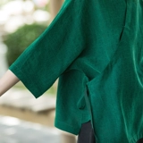 Футболка, ретро ханьфу, китайский стиль, свободный крой, делается под заказ