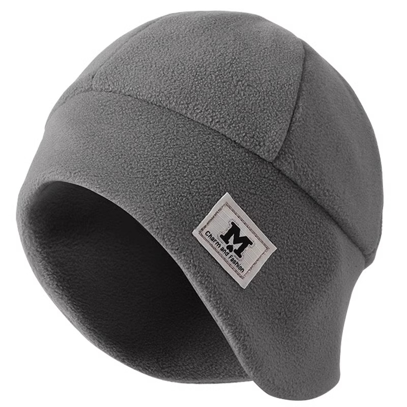 帽子女冬季头盔内胆帽骑行保暖毛绒帽电动车防风防寒头套护耳包头 - 图3