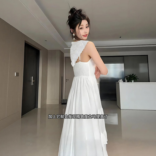 韩式蕾丝花边腰带配饰女配牛仔裤屁帘杏色腰巾三角巾丝巾搭配头巾 - 图0