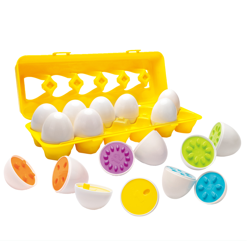 儿童早教配对聪明蛋可拆仿真鸡蛋益智扭扭蛋0-1-3岁2形状认识玩具-图3