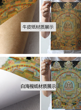 美式风复古壁画牛皮纸海报