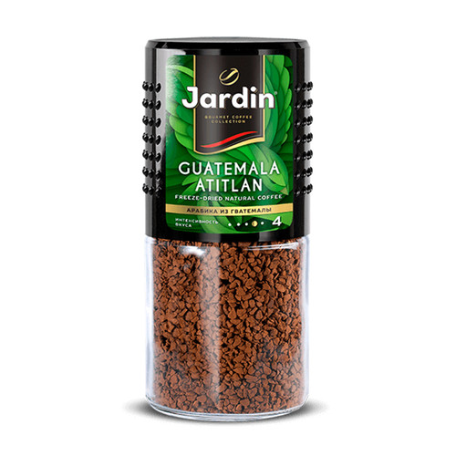 进口俄罗斯速溶纯黑冻干咖啡jardin黑咖啡粉浓香提神防困火苗95克 - 图2